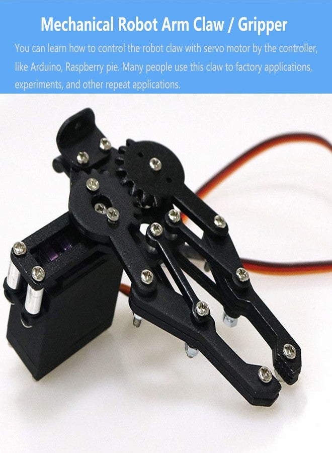 Swaytail Premium Metal Robot Mechanical Claw/Clamp Arm/Gripper with High Torque Servo, Robotics Part/Accessory Model for Arduino/Raspberry pi/Microbit to Clip/Carry, DIY AI ROS STEAM Education - Image 5